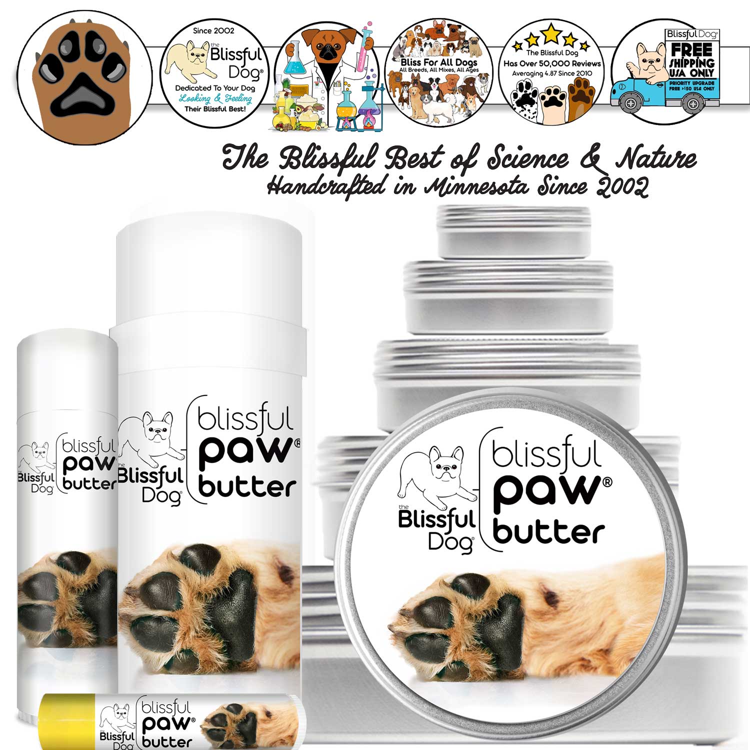 Blissful Paw® Butter Moisturizes Rough, Dry Paw Pads – Ruff-Cut Shop