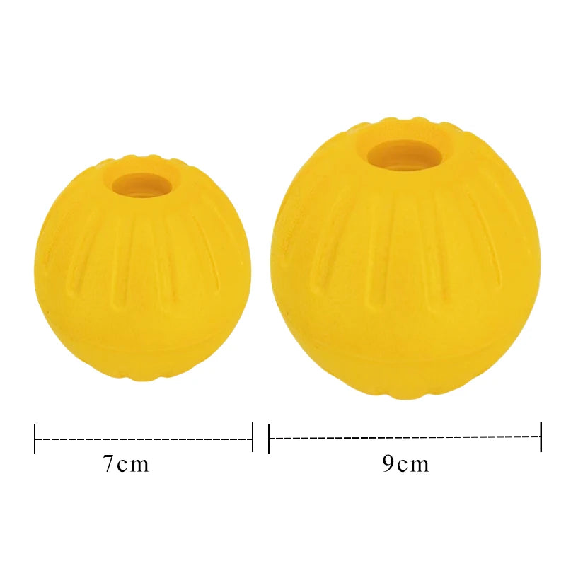 Industructable Float 7cm / 9cm EVA Floating Hollow Dog Ball – Indestructible Chew & Trainin ...